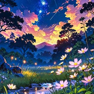 Anime blue iPhone wallpaper