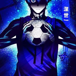 Anime blue iPhone wallpaper