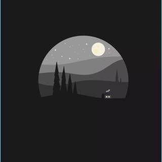 Clean black phone wallpaper