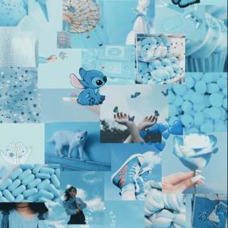 Blue phone aesthetic wallpaper