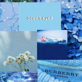 Blue phone aesthetic wallpaper