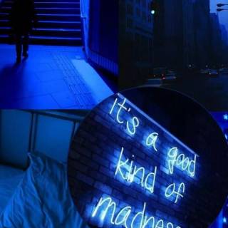 Blue phone aesthetic wallpaper