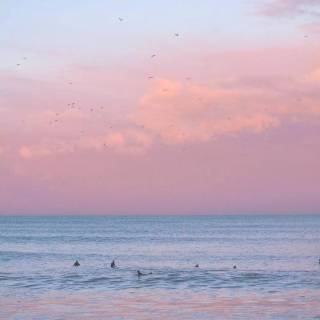 iPhone pink sky wallpaper