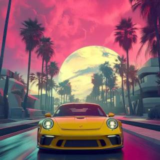 iPhone pink sky wallpaper