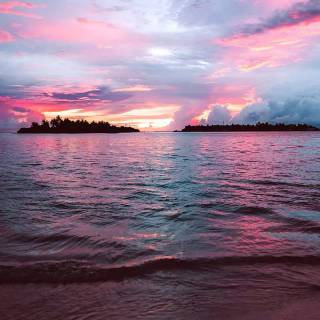 iPhone pink sky wallpaper