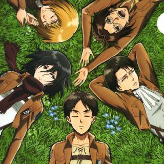 Eren Mikasa Armin phone wallpaper