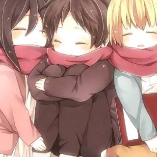 Eren Mikasa Armin phone wallpaper