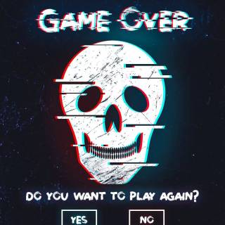 Game over phone wallpaper