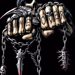 Game over phone wallpaper