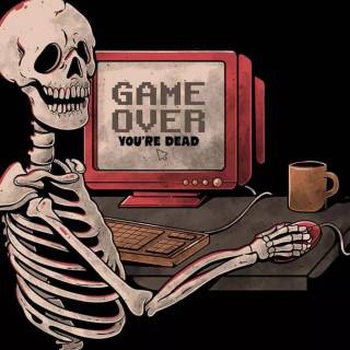 Game over phone wallpaper