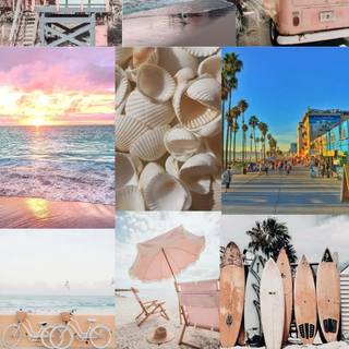 Aesthetic beach iPhone wallpaper