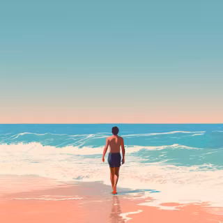 Aesthetic beach iPhone wallpaper