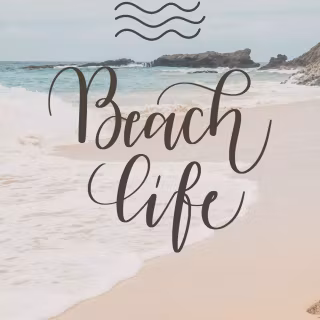 Aesthetic beach iPhone wallpaper