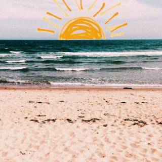Aesthetic beach iPhone wallpaper