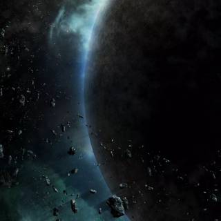 Asteroid phone wallpaper