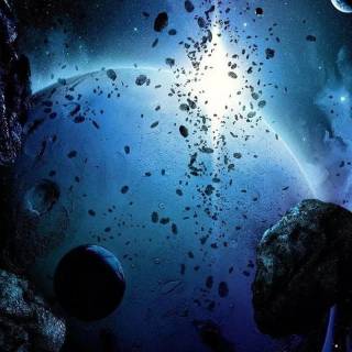 Asteroid phone wallpaper