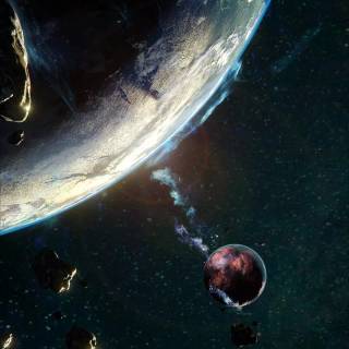 Asteroid phone wallpaper