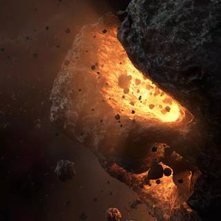 Asteroid phone wallpaper