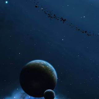 Asteroid phone wallpaper