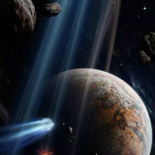 Asteroid phone wallpaper