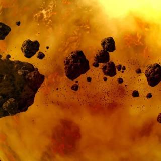 Asteroid phone wallpaper