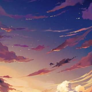 Sunset art phone wallpaper