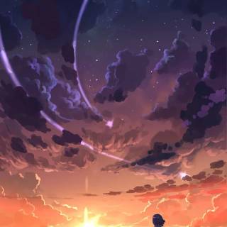Sunset art phone wallpaper