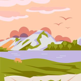 Sunset art phone wallpaper