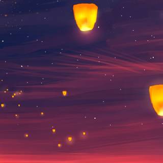 Sunset art phone wallpaper