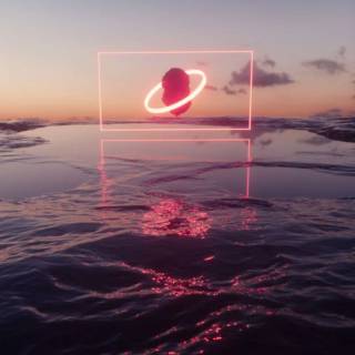 Sunset art phone wallpaper