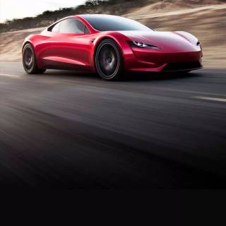 Tesla Roadster iPhone wallpaper
