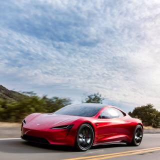 Tesla Roadster iPhone wallpaper