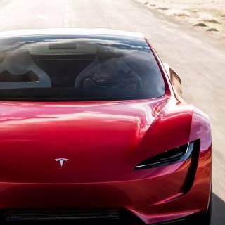 Tesla Roadster iPhone wallpaper