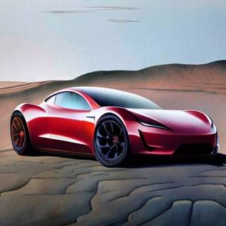 Tesla Roadster iPhone wallpaper