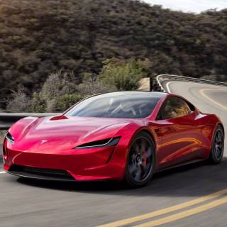 Tesla Roadster iPhone wallpaper