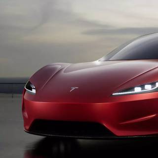 Tesla Roadster iPhone wallpaper