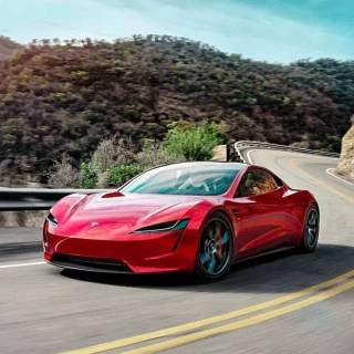 Tesla Roadster iPhone wallpaper