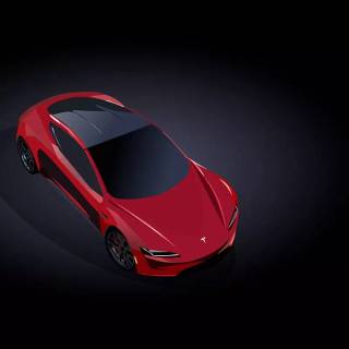 Tesla Roadster iPhone wallpaper
