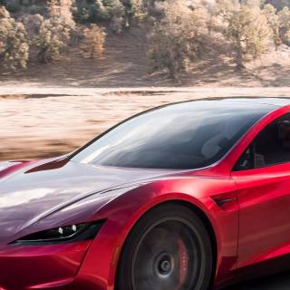 Tesla Roadster iPhone wallpaper