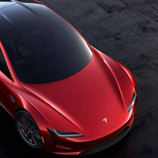 Tesla Roadster iPhone wallpaper