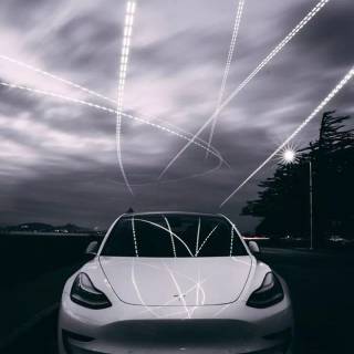 Tesla Roadster iPhone wallpaper