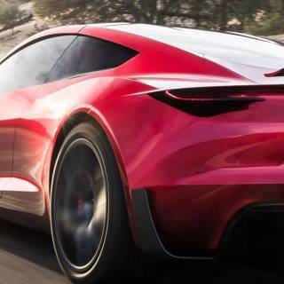 Tesla Roadster iPhone wallpaper