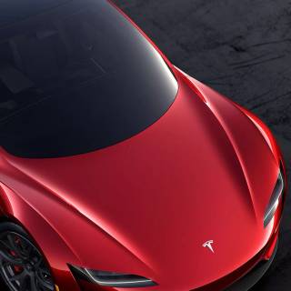Tesla Roadster iPhone wallpaper