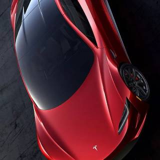 Tesla Roadster iPhone wallpaper