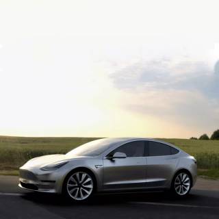 Tesla Roadster iPhone wallpaper