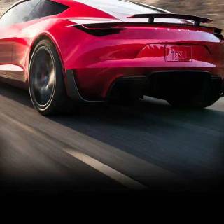 Tesla Roadster iPhone wallpaper