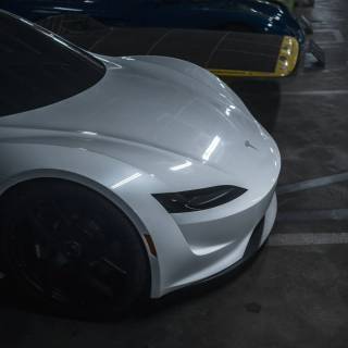 Tesla Roadster iPhone wallpaper