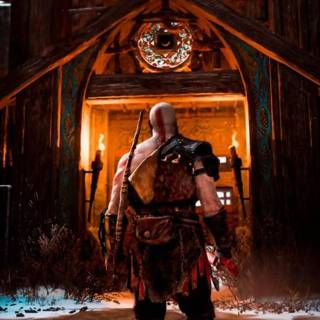 God of War 4 iPhone wallpaper