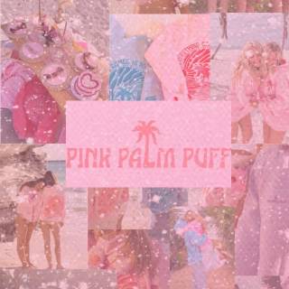 Pink Palm Puff wallpaper