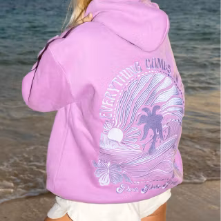 Pink Palm Puff wallpaper